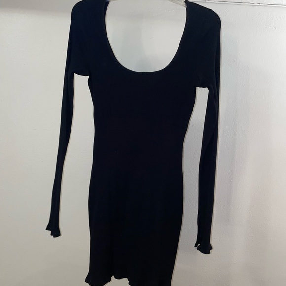 Fashion Nova Women’s black Ribbed stretch Dress - Picture 4 of 5